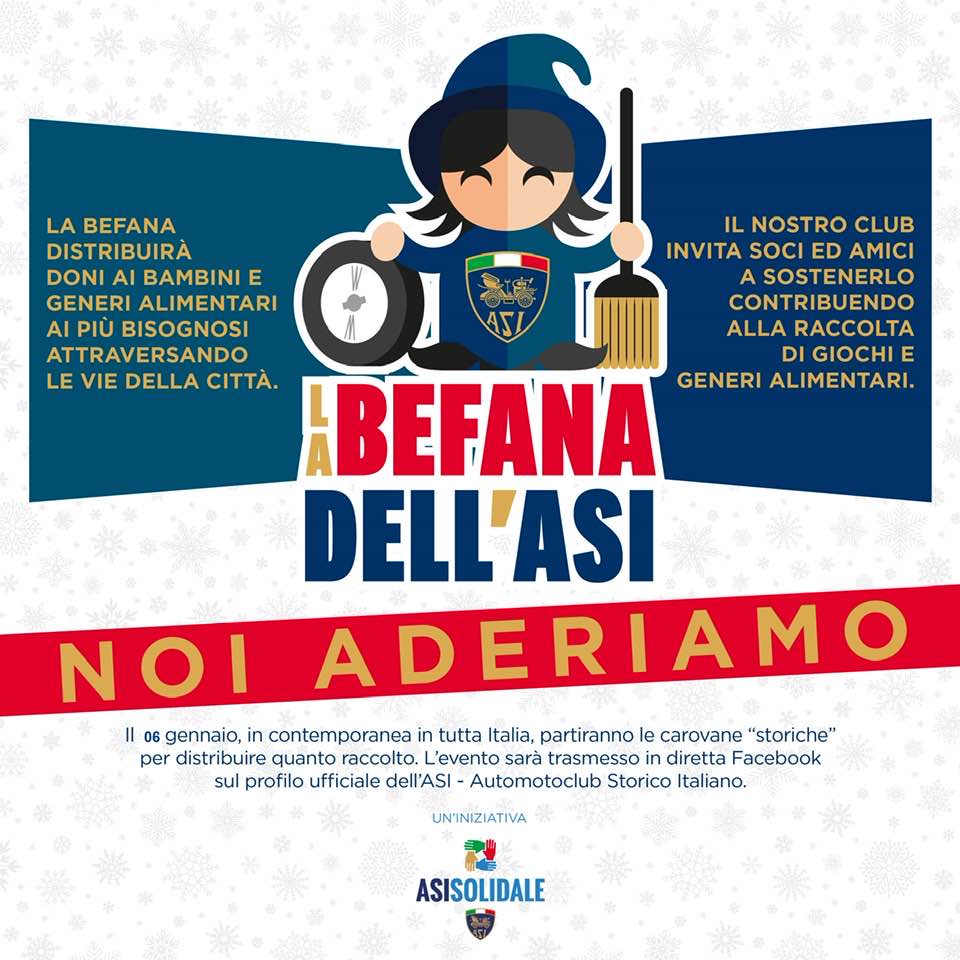 BEFANA DELL’ ASI – NOI ADERIAMO APPUNATAMENTO 6 GENNAIO CASA TABANELLI PESARO