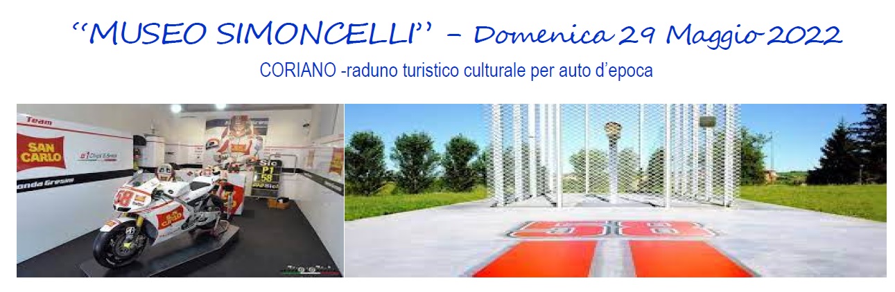 ” Museo Simoncelli” Domenica 29 Maggio 2022- Presentazione Evento